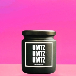 Duftkerze „Umtz Umtz Umtz“ – Geschenk für Technofans
