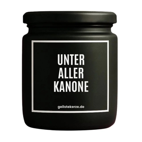 Duftkerze „Unter Aller Kanone“