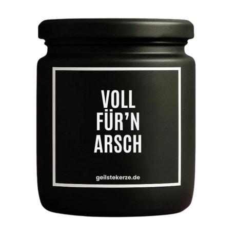 Duftkerze „Voll Für‘n Arsch“ – Wichtelgeschenk Büro