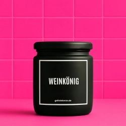 Duftkerze „Weinkönig“ – Geschenk für den Feierabend