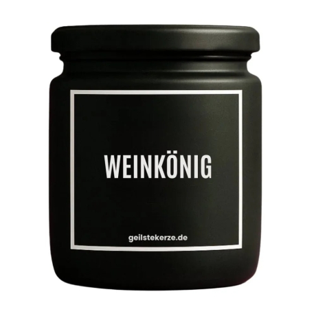 Duftkerze „Weinkönig“ – Geschenk für den Feierabend