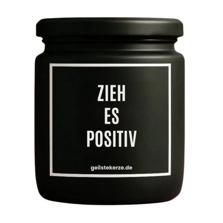 Duftkerze „Zieh Es Positiv“ – Dankeschön Geschenk