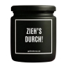 Duftkerze „Zieh‘s Durch!“ – Wichtelgeschenk Kollegin
