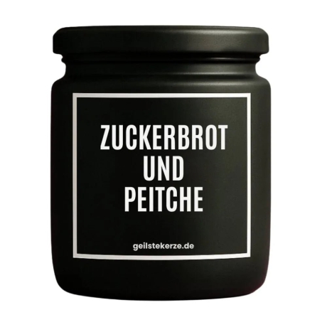 Duftkerze „Zuckerbrot Und Peitsche“ – Mitbringsel als Dankeschön
