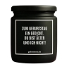 Duftkerze Geburtstagsgedicht – lustiges Geschenk