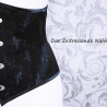 Schwarzes Coutil-Taillenkorsett – Victorian Style, Gothic, Empire