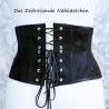 Schwarzes Coutil-Taillenkorsett – Victorian Style, Gothic, Empire