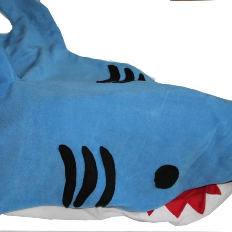 großer Hai Schlafsack grau, pink oder blau Hai für Erwachsene