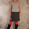 Jeansrock A-Form Jeans Rock Stern knielanger Stretch 