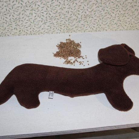 Dackel Wärmekissen Körnerkissen Weizen Kissen Hund