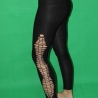 cutout Leggings schwarze Goa Hose cut out Leggings-Hose Yoga