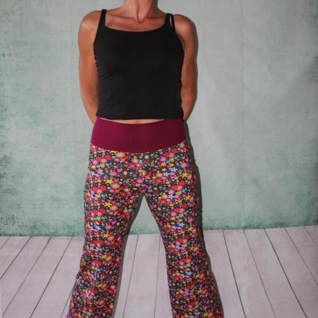 Pumphose flower power Yoga Hose Hogahose Blumen geblümt