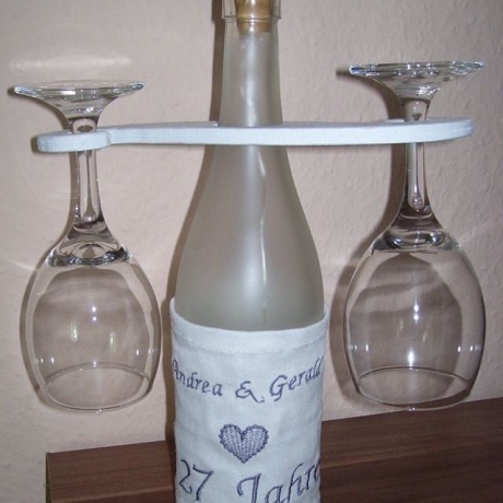 Beleuchtete Flasche zur Hochzeit, Hochzeitstag