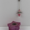 Rosa und Pink Engel Pendel Kette in Stern Box, Erzengel Chamuel