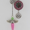 Erzengel Chamuel Halskette mit Jade Engel Pendel und Lotusblume