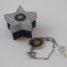 Opalit Edelstein Pendel Armband mit Pentagramm und Sternkästchen