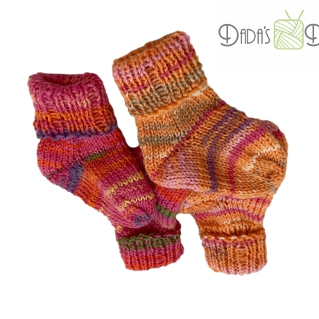 Babysocken gestrickt, Gr. ca 15 - verschiedene Farben