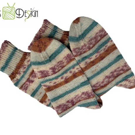 Gestrickte Socken SURFER WIND COLOR - Gr.ca 36/37