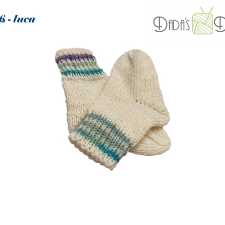 Gestrickte Babysocken - Gr. ca 17 /18