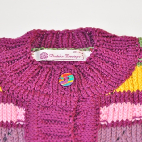 Babyjacke KIM gestrickt Gr. ca 74 - 80