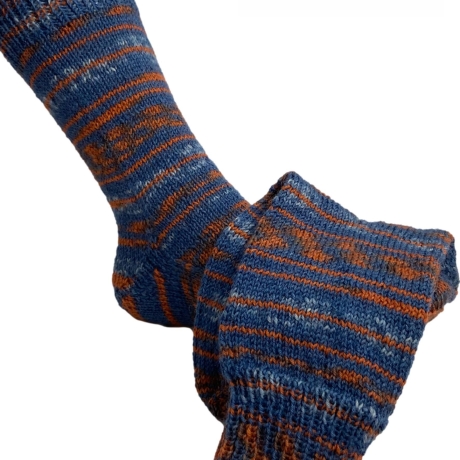 Gestricke Socken POLAR NIGHT COLOR VARDO - Gr.ca 36/37