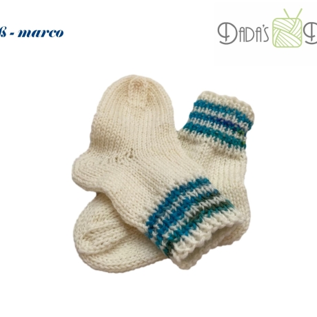 Gestrickte Babysocken - Gr. ca 17 /18