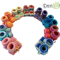 Babyschuhe gestrickt in verschiedenen Farben Gr. ca 15/16