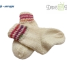 Gestrickte Babysocken - Gr. ca 17/18