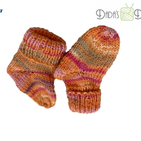 Babysocken gestrickt, Gr. ca 15 - verschiedene Farben