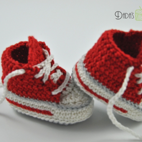 Babyschuhe/Babychucks gehäkelt  Gr. ca 13-14