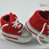 Babyschuhe/Babychucks gehäkelt  Gr. ca 13-14