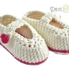 Babyschuhe gehäkelt Gr. ca 14