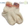 Gestrickte Babysocken - Gr. ca 17/18