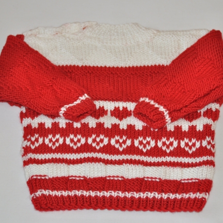 Pulli/Pullover LARA gestrickt Baby,Kind-Gr.ca 62