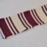 Schlauchschal burgund-weiß Baby, Kind gestrickt