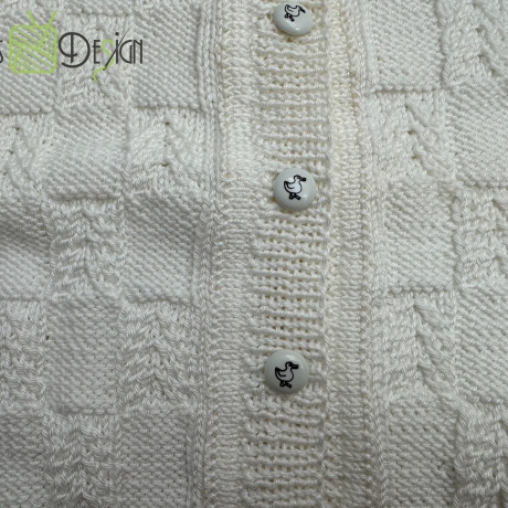 Gestrickte Jacke AMY Baby,Kind-Gr.68/74 mit Mütze