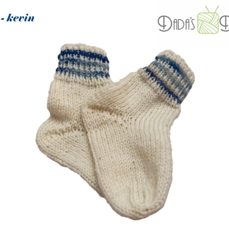 Gestrickte Babysocken - Gr. ca 17/18