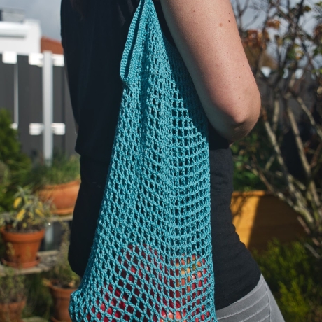 Einkaufsnetz, Einkaufstasche gehäkelt - verschiedene Farben