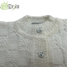 Gestrickte Jacke AMY Baby,Kind-Gr.68/74 mit Mütze