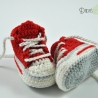 Babyschuhe/Babychucks gehäkelt  Gr. ca 13-14