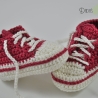 Babyschuhe/Babychucks gehäkelt  Gr. ca 15 / 16