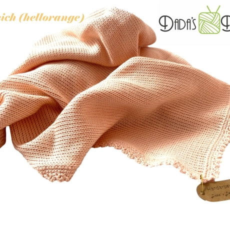 Babydecke gestrickt aus Baumwolle in mehreren Farben