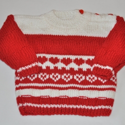 Pulli/Pullover LARA gestrickt Baby,Kind-Gr.ca 62