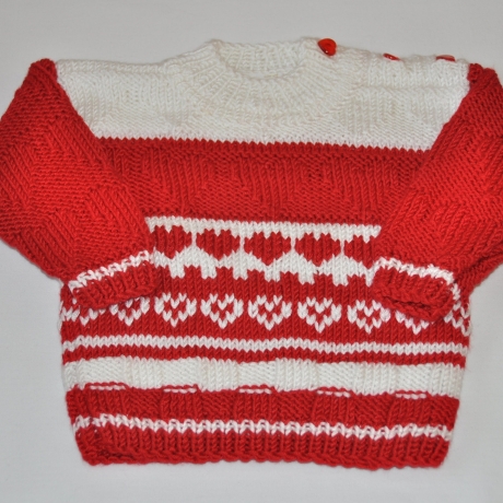 Pulli/Pullover LARA gestrickt Baby,Kind-Gr.ca 62