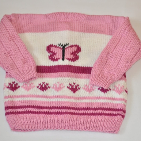 Kinderjacke ALINA gestrickt Gr. ca 74 - 80