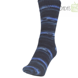 Gestrickte Socken REGIA DENIM ATLANTIS COLOR - Gr.ca 36/37