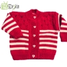 Gestrickte Jacke LINA  Baby, Kind - Gr. ca 62