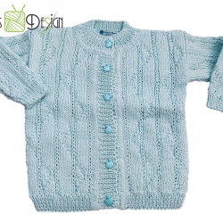 Gestrickte Jacke JULES Baby,Kind - Gr.ca 68 / 74