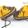 Babyschuhe/Babychucks gehäkelt Gr. ca 15
