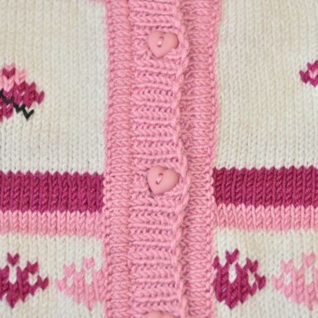 Kinderjacke ALINA gestrickt Gr. ca 74 - 80